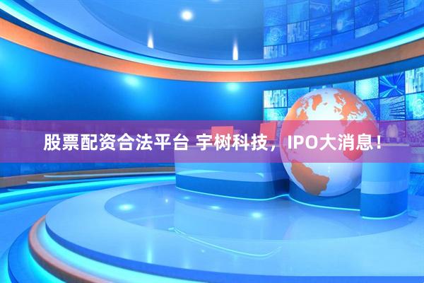 股票配资合法平台 宇树科技，IPO大消息！