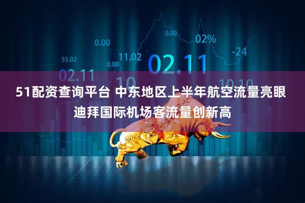 51配资查询平台 中东地区上半年航空流量亮眼 迪拜国际机场客流量创新高